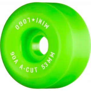 Mini Logo - Hybrid A Cut 2 Green 53MM 90A Skateboard Wheels