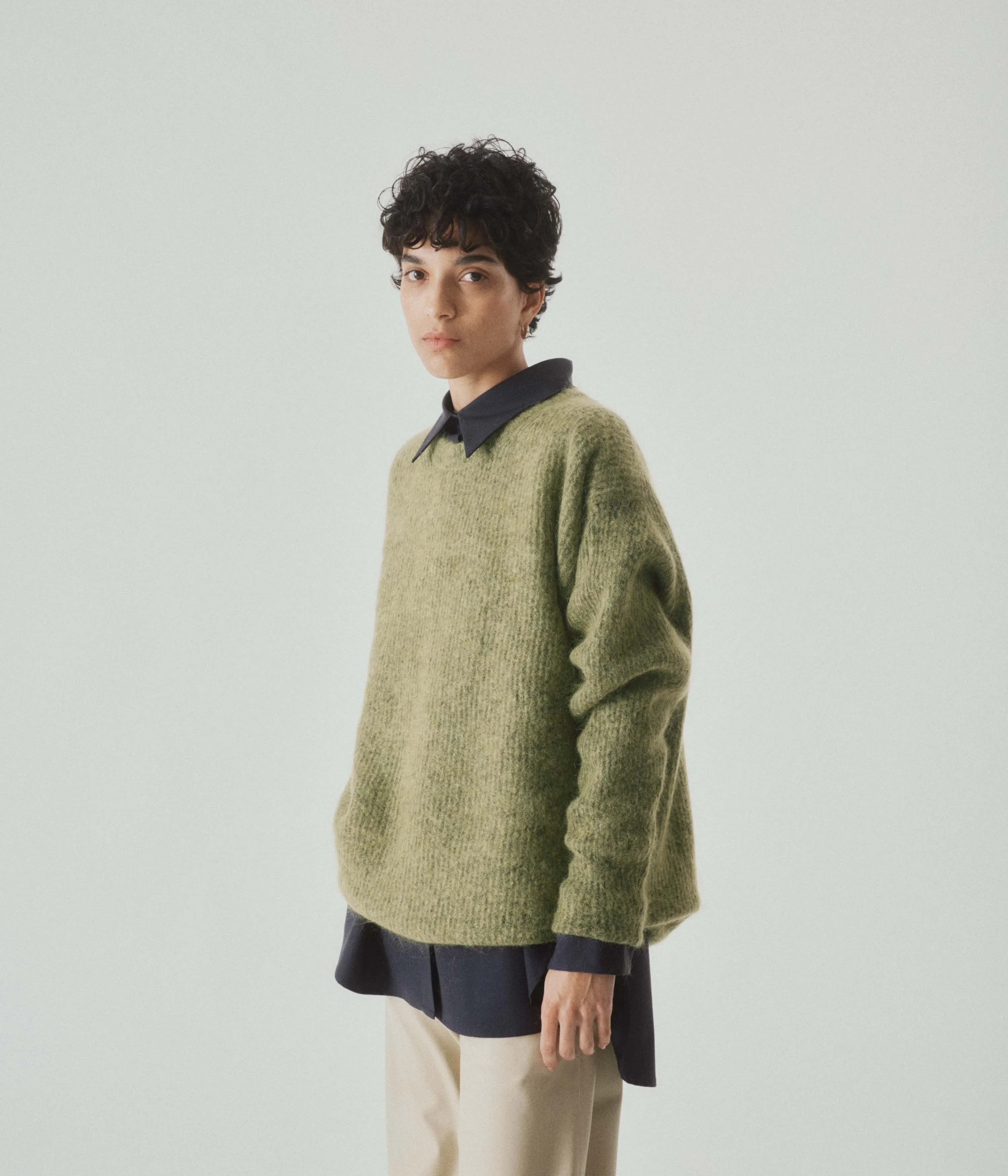 Mohair Sweater in Matcha