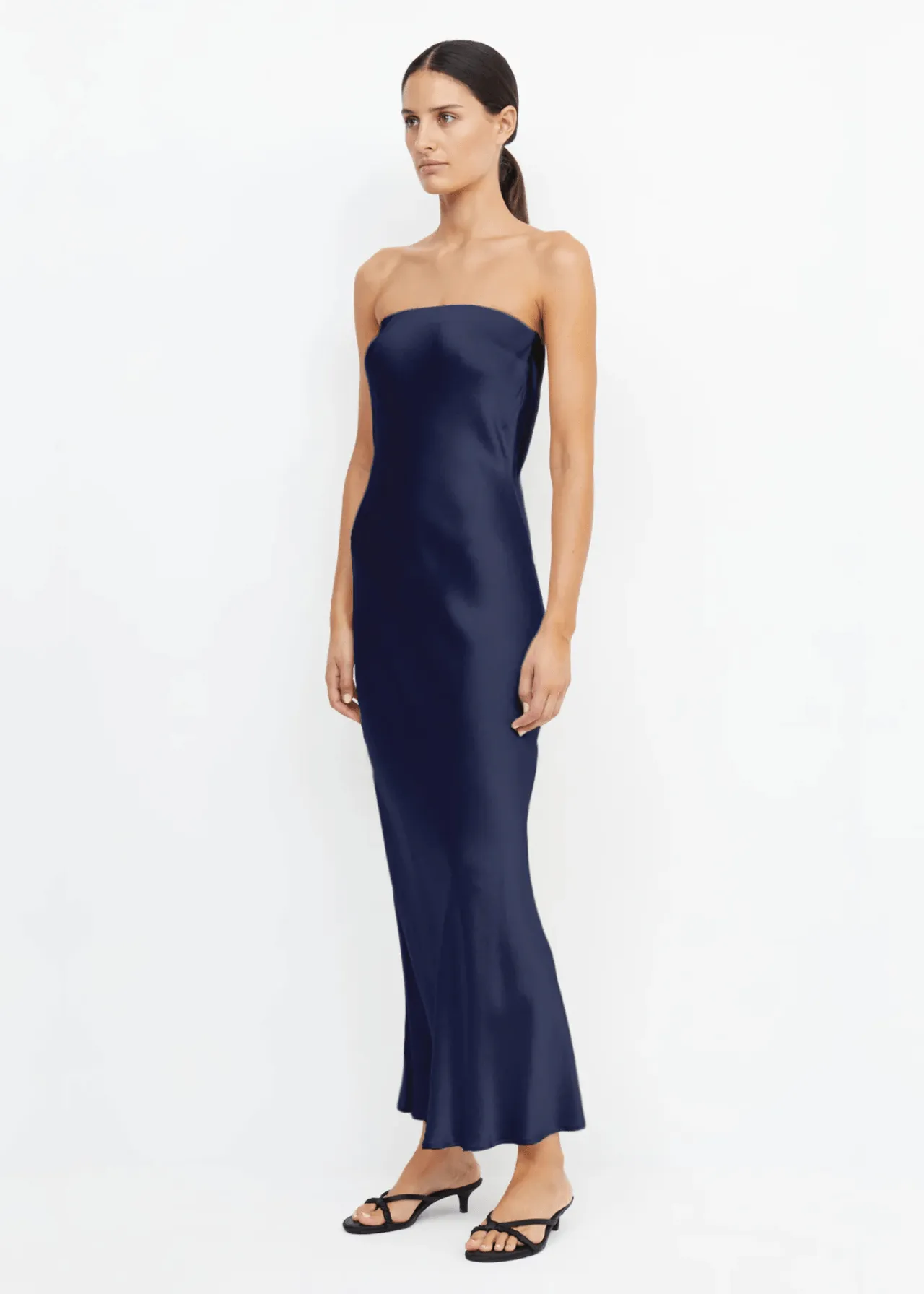 Moondance Strapless Dress in Ink