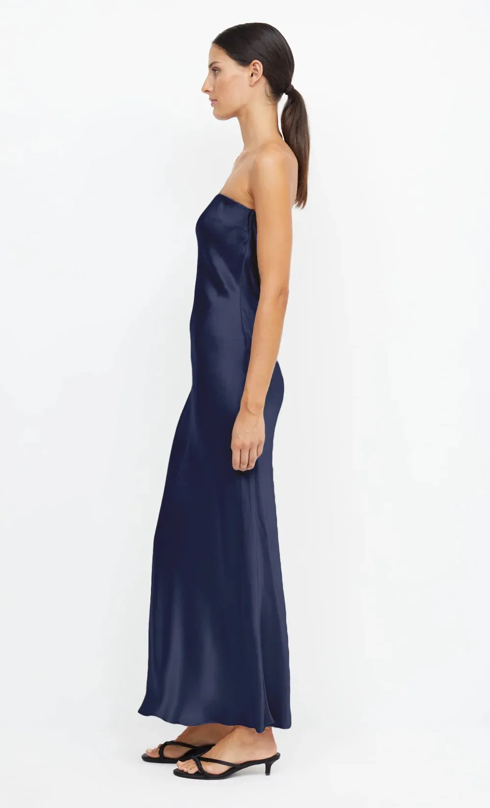 Moondance Strapless Dress in Ink