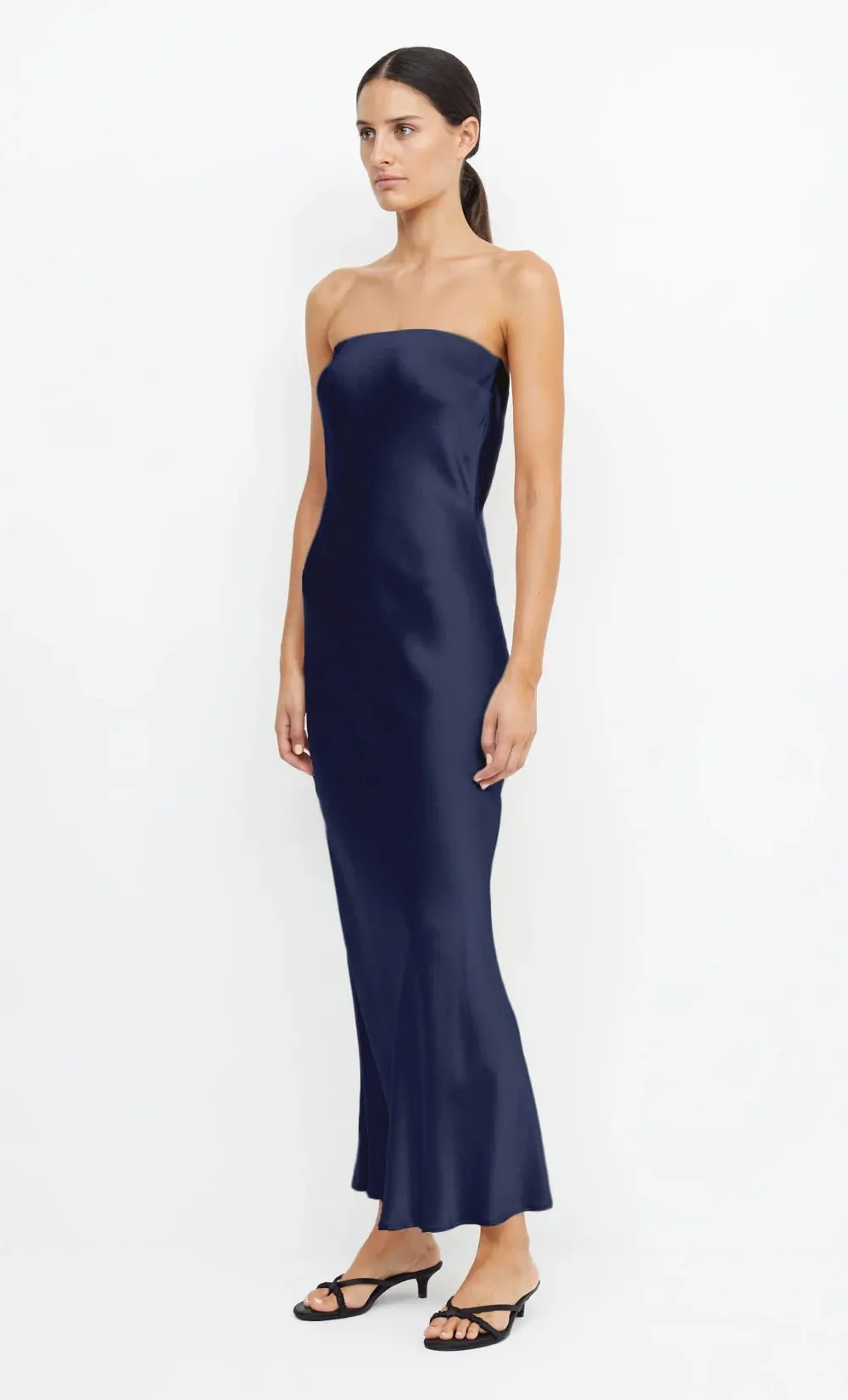 Moondance Strapless Dress in Ink