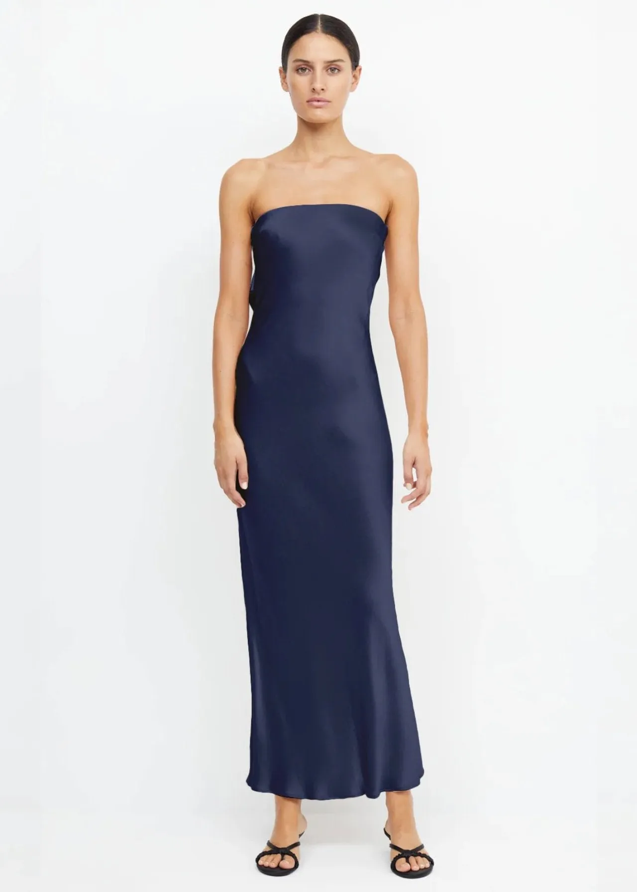 Moondance Strapless Dress in Ink