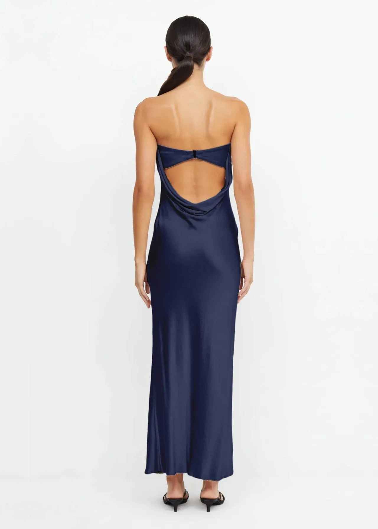Moondance Strapless Dress in Ink
