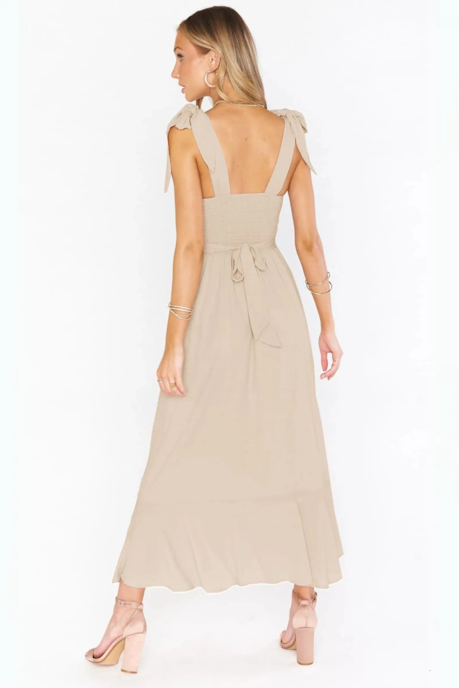 Moonlight Maxi Dress - Beige