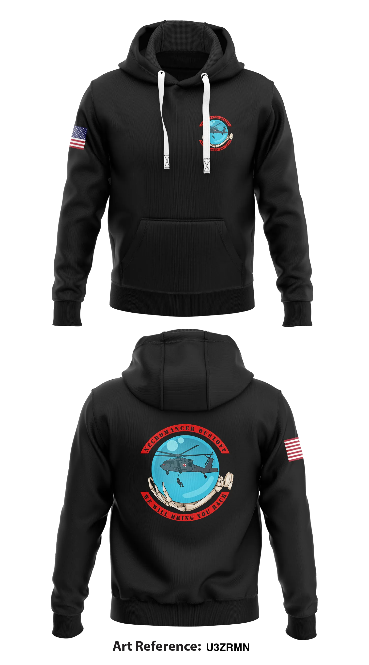 Necromancer Dustoff Store 1 Core Men's Hooded Performance Sweatshirt - U3Zrmn