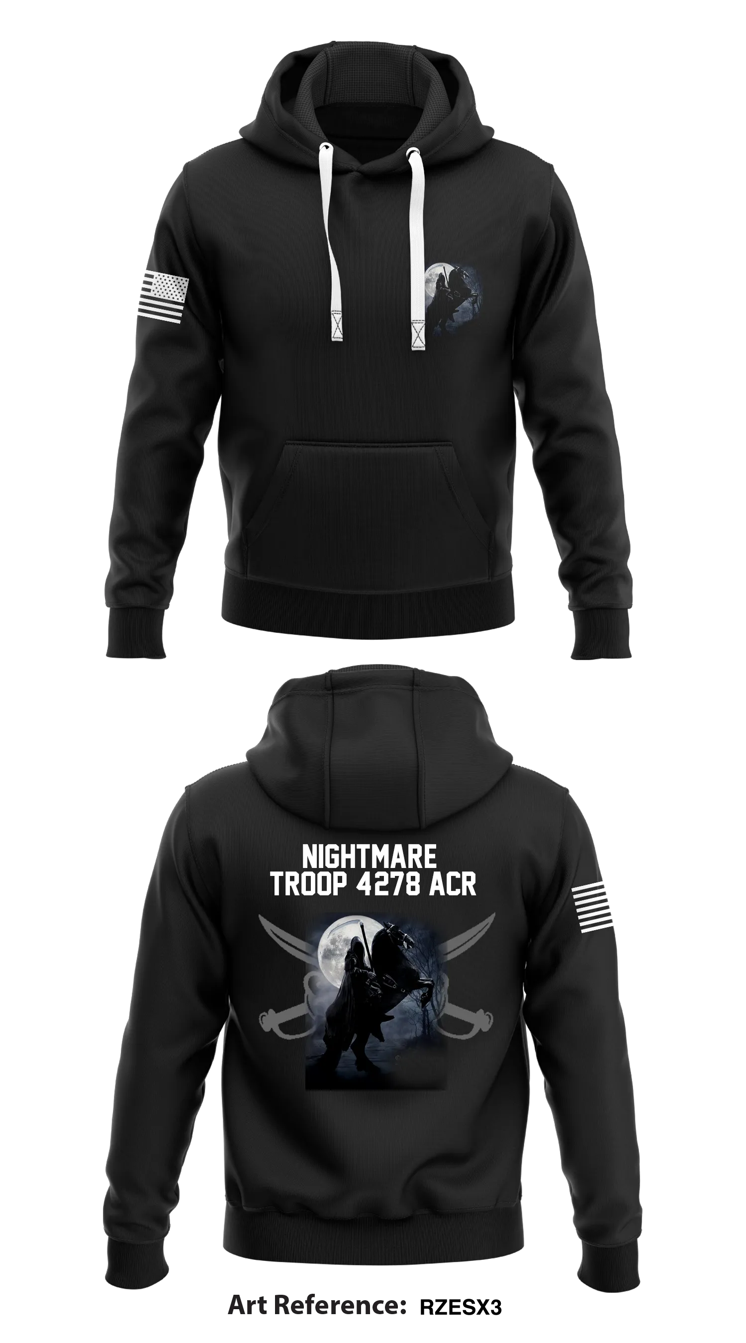 Nightmare Troop 4/278 ACR Store 1  Core Men's Hooded Performance Sweatshirt - RZEsx3