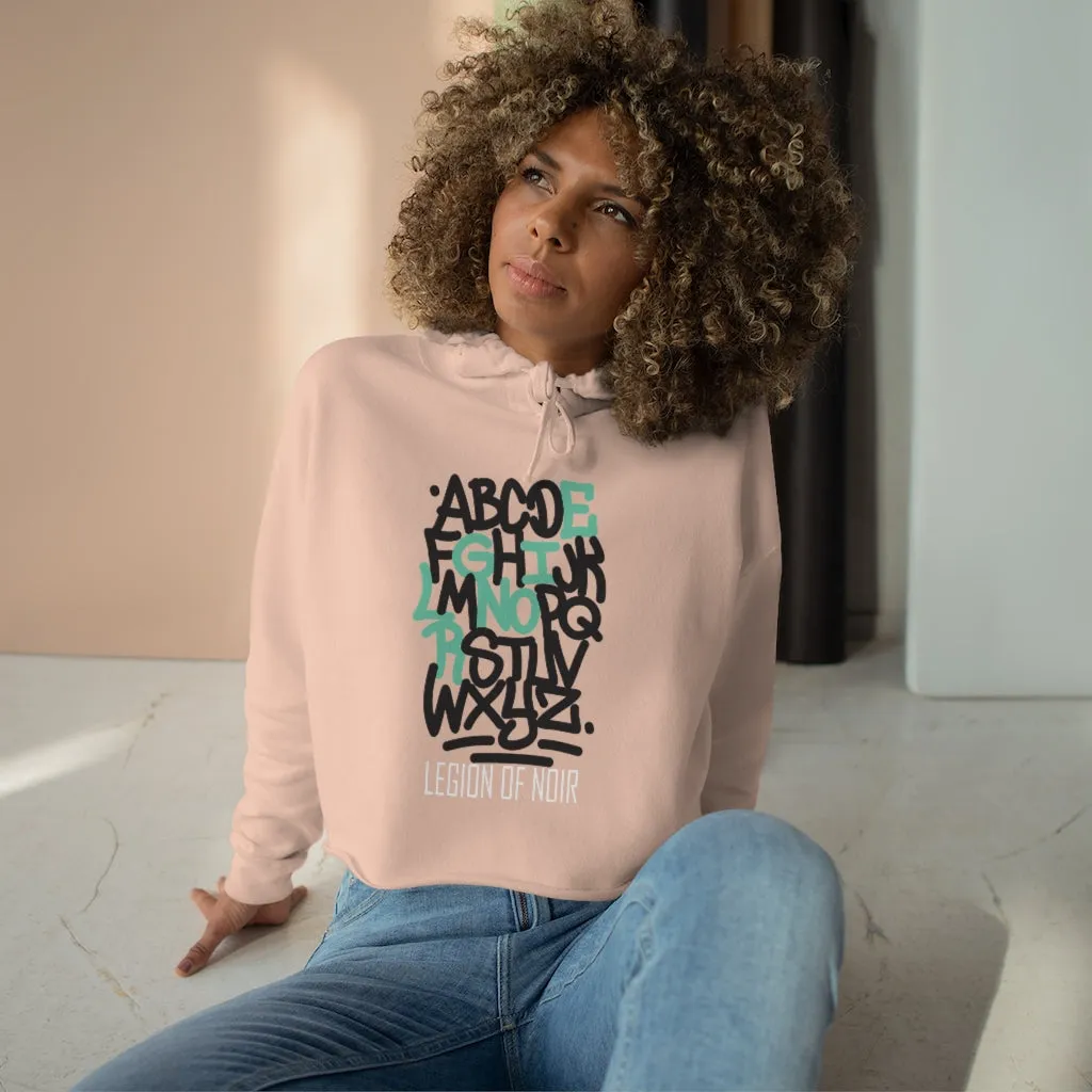 Noir Alpha Crop Hoodie