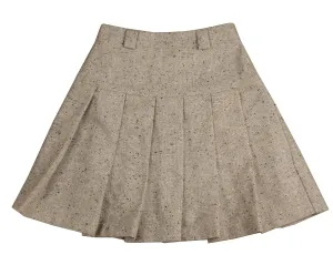 NOMA GREY TWEED PLEATED SKIRT [FINAL SALE]
