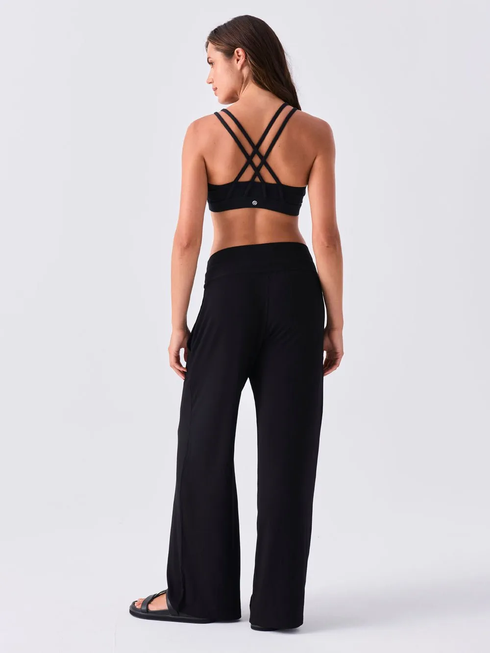 Nomad Modal Wide Leg Pant - Black