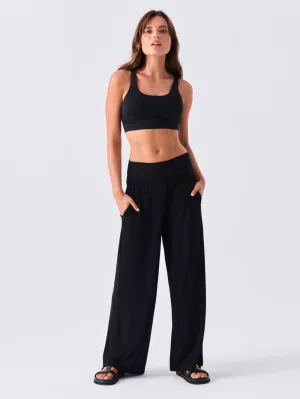 Nomad Modal Wide Leg Pant - Black