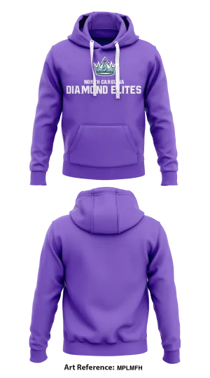 North Carolina Diamond Elite Core Men's Hooded Performance Sweatshirt - MPLMFH