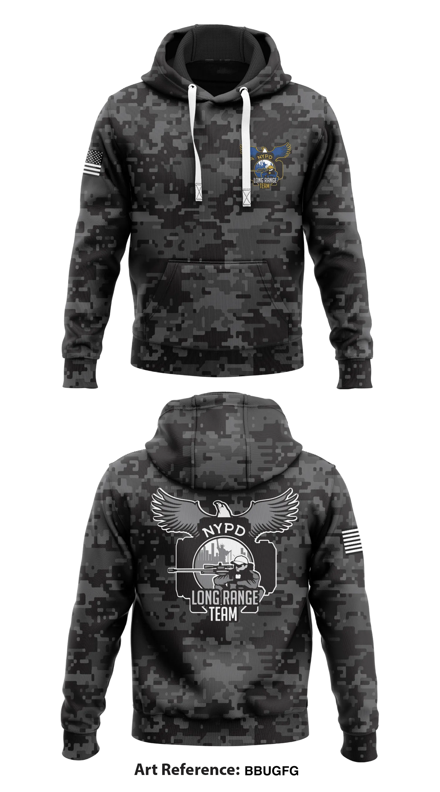 NYPD Long Range Team  Store 1  Core Men's Hooded Performance Sweatshirt - bbUgFG