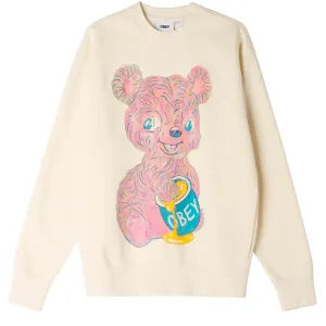 Obey Womens Honey Bear Premium Crew Fleece