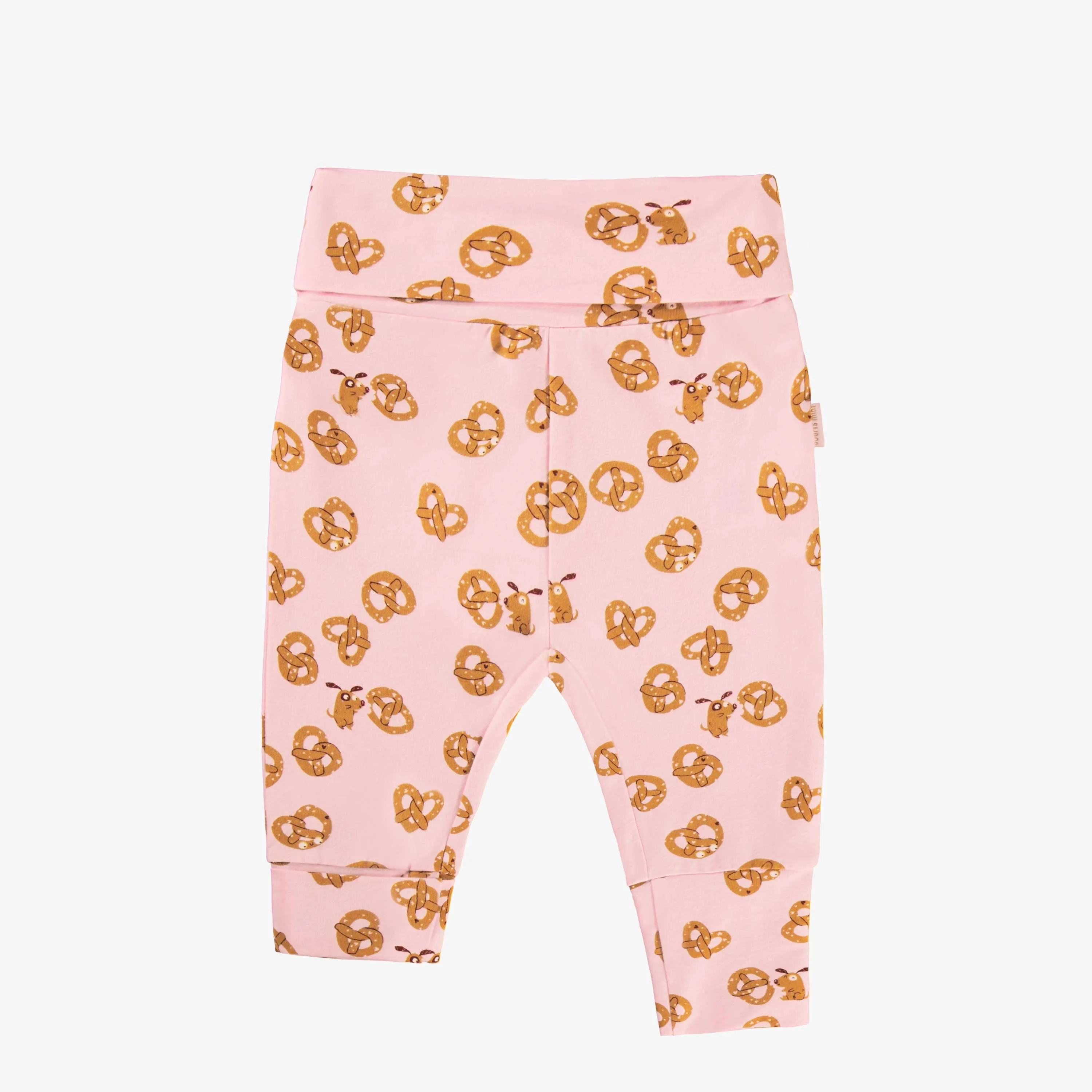 Pantalon évolutif rose à motifs Saint-Valentin, bébé||Pink Valentine's Day evolutive pants with all over print, baby