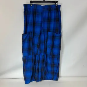 Pants Wide Leg By Bdg In Plaid Pattern, Size: M