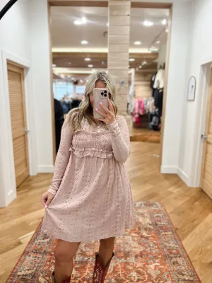 Parker Pink Lace Mini Dress