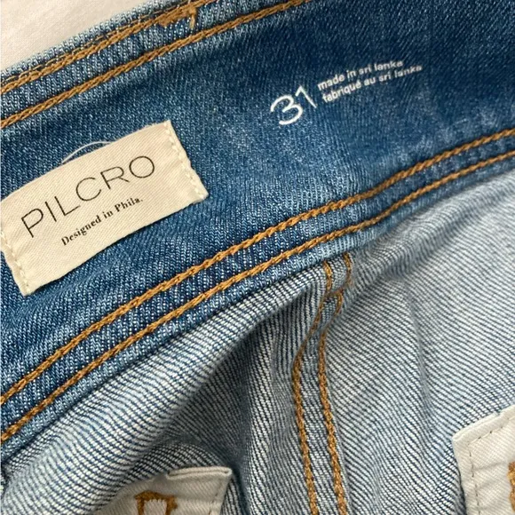 Pilcro Wide Leg Crop Jeans Pants Anthropologie size 31