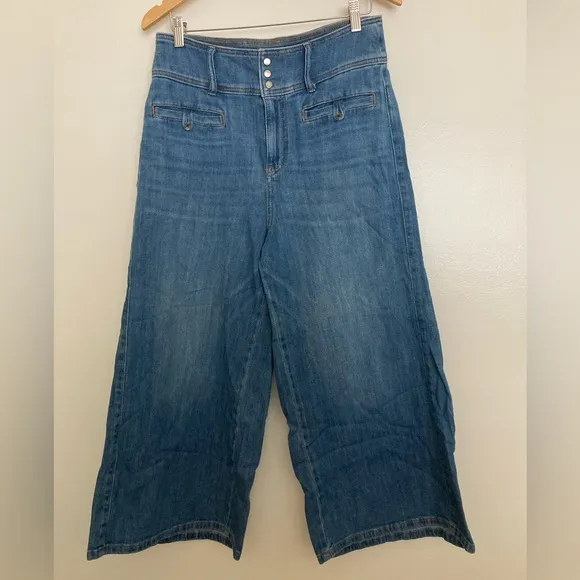 Pilcro Wide Leg Crop Jeans Pants Anthropologie size 31
