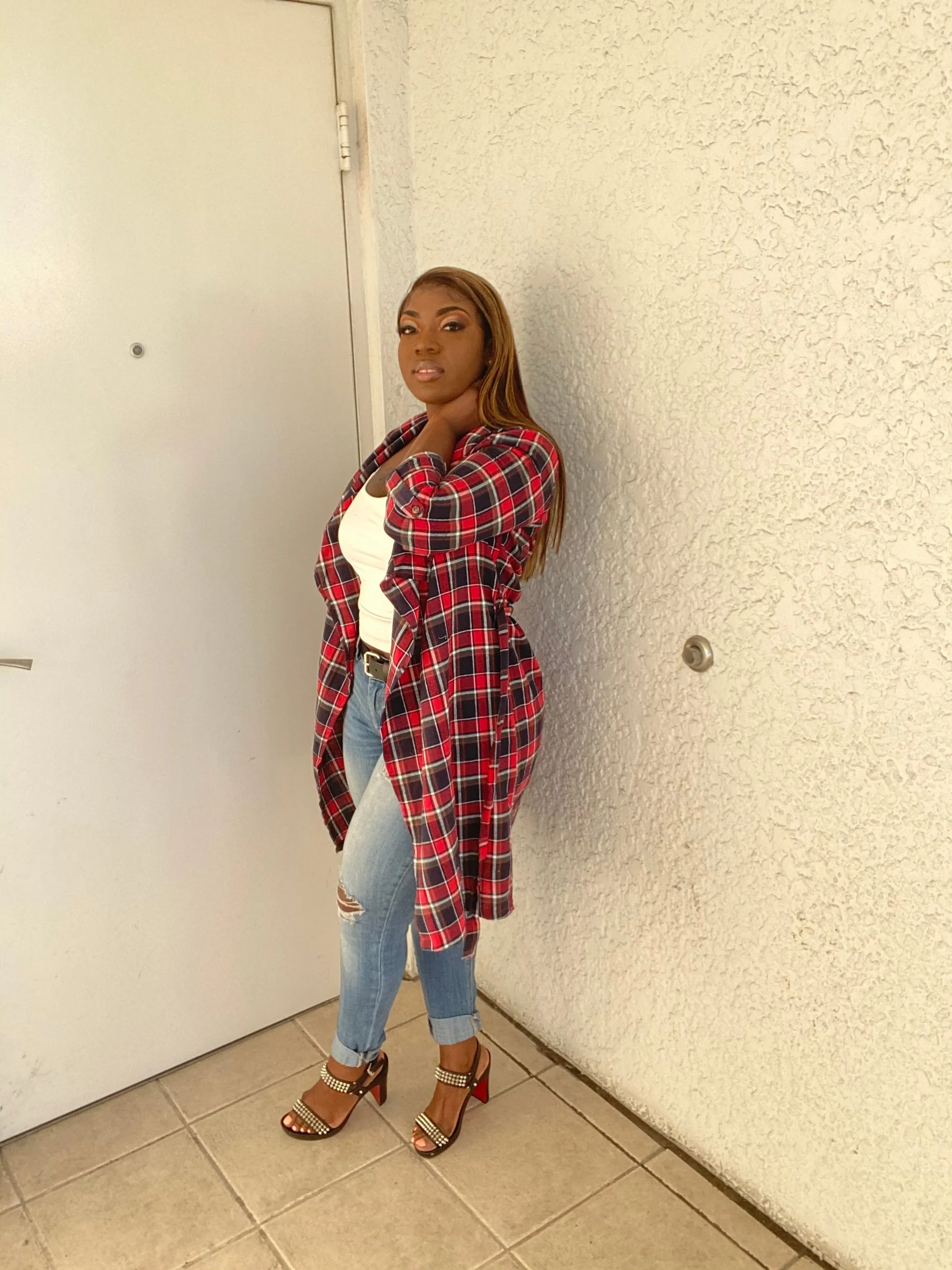 Plaid About It Top