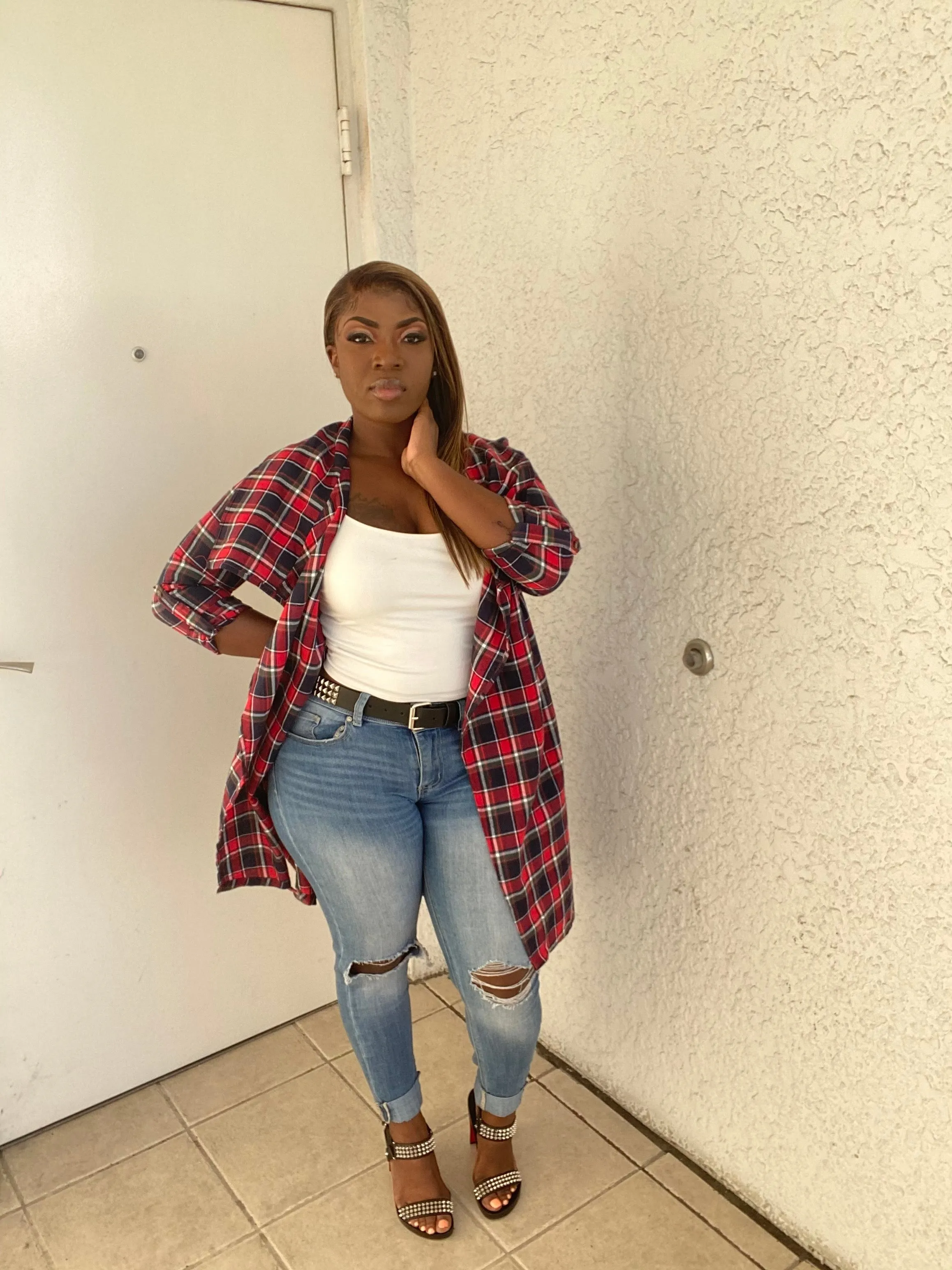 Plaid About It Top