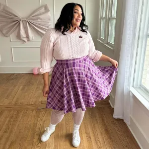 Plaid Flare Skirt - Thistle (V2)