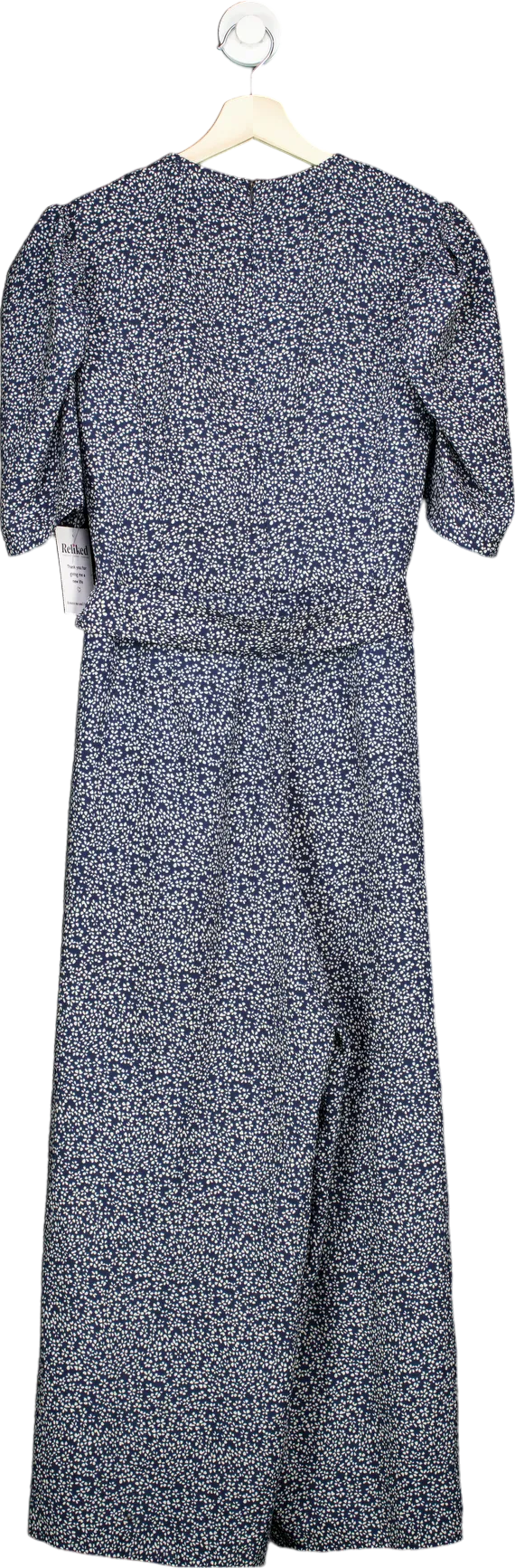 PrettyLittleThing Blue Floral Maxi Dress UK 14