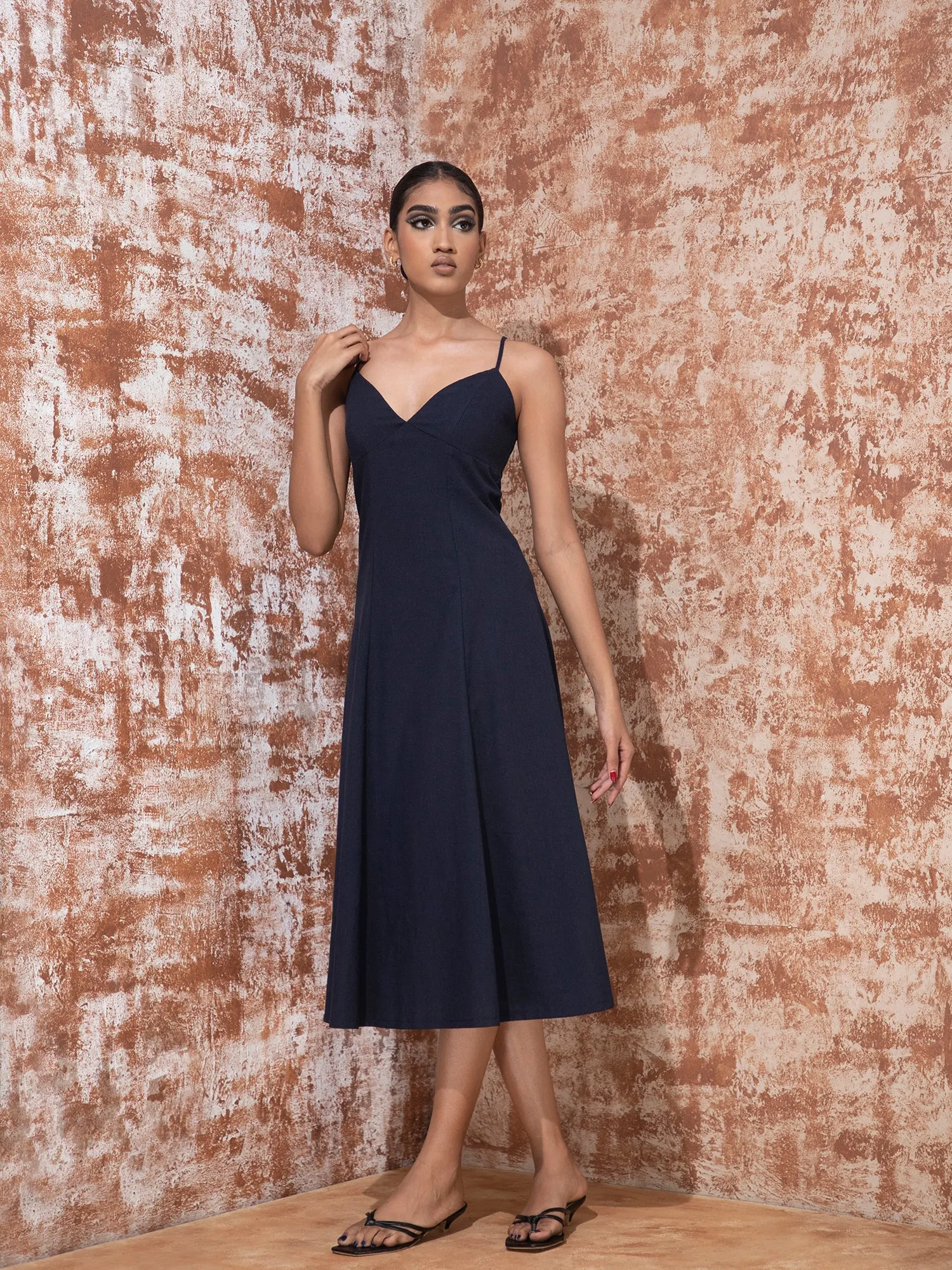Princess Detail Sleeveless Maxi Dress