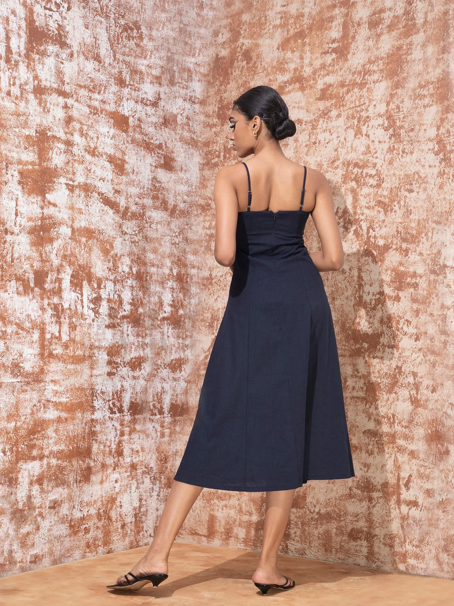 Princess Detail Sleeveless Maxi Dress