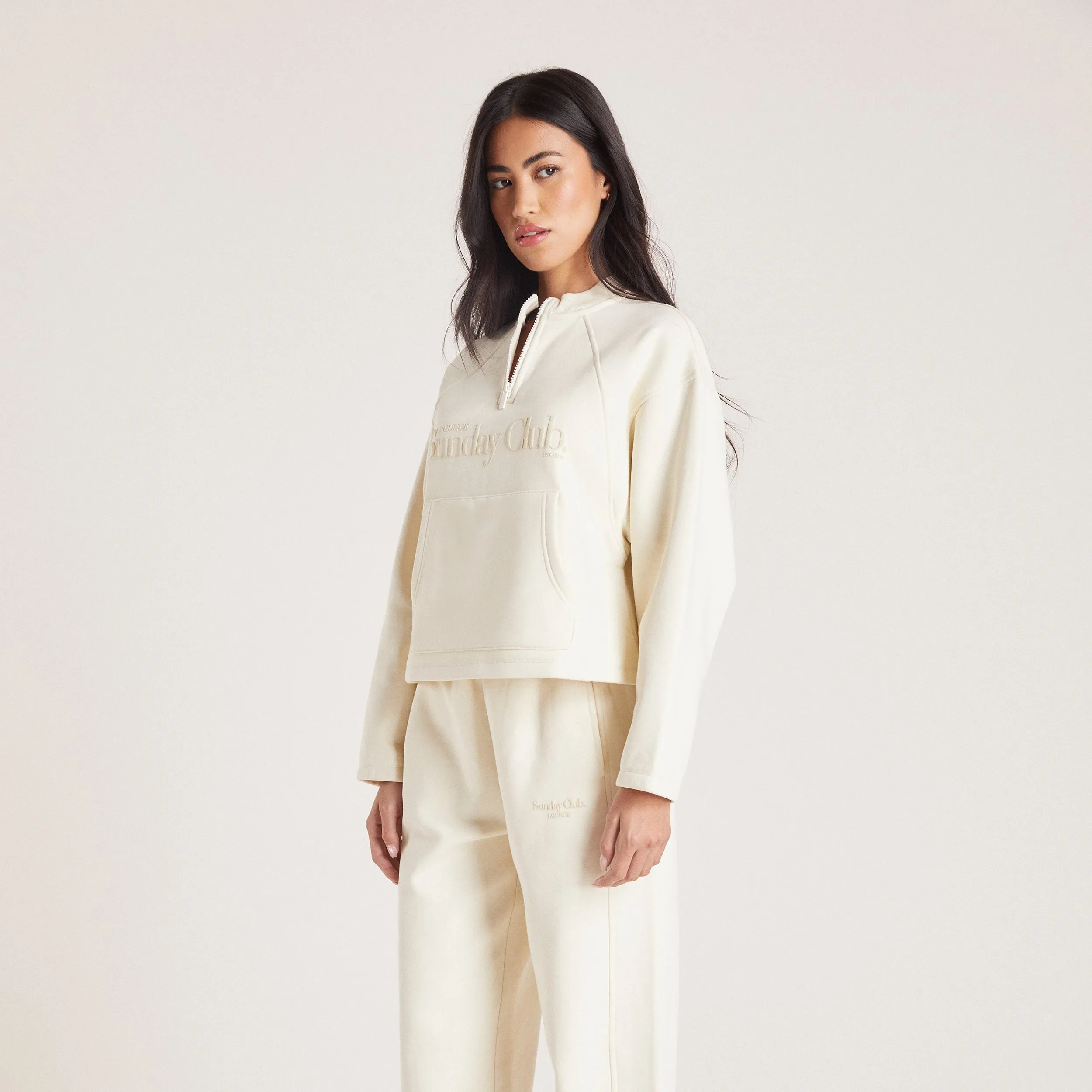 Pull avec Quart de Zip - Tofu