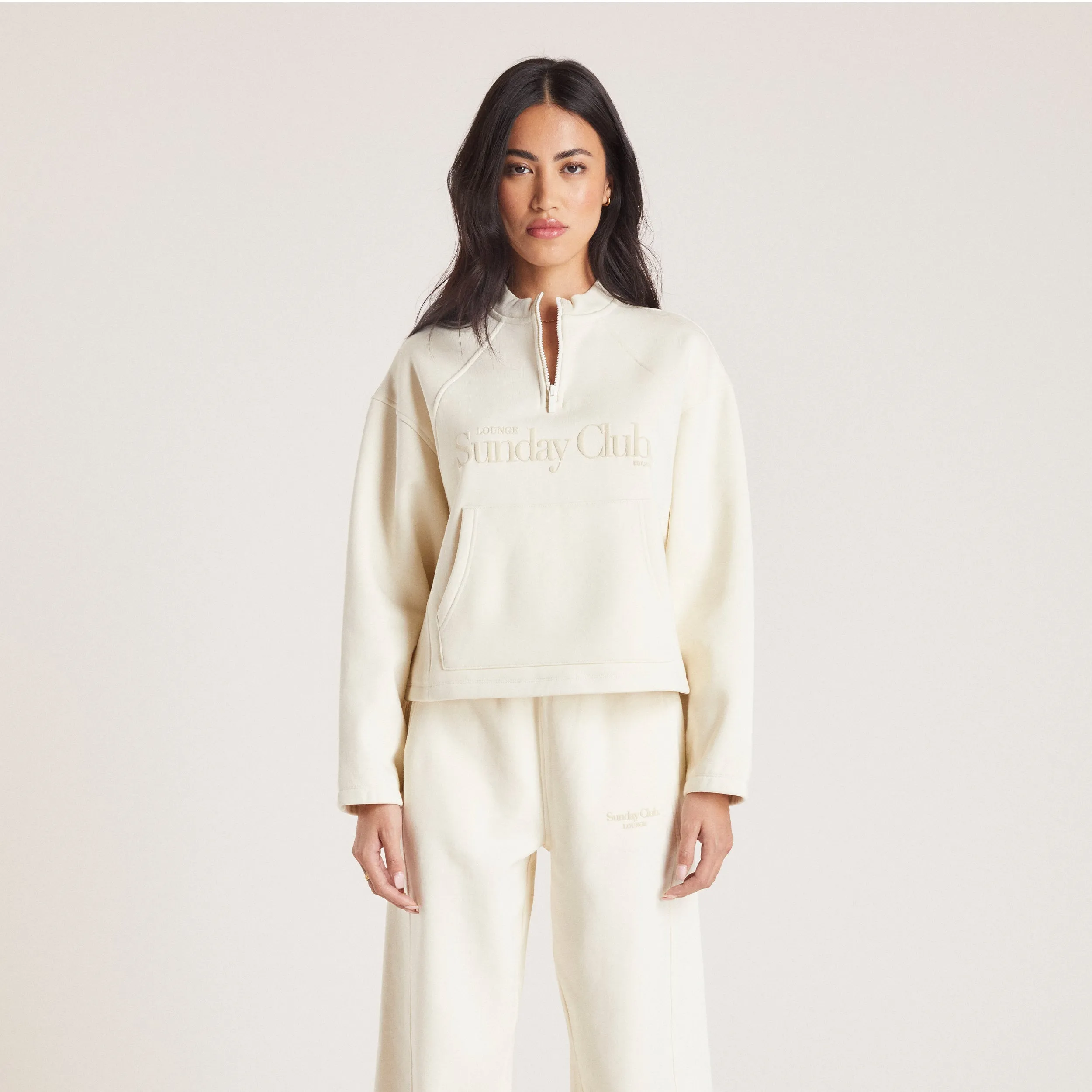 Pull avec Quart de Zip - Tofu