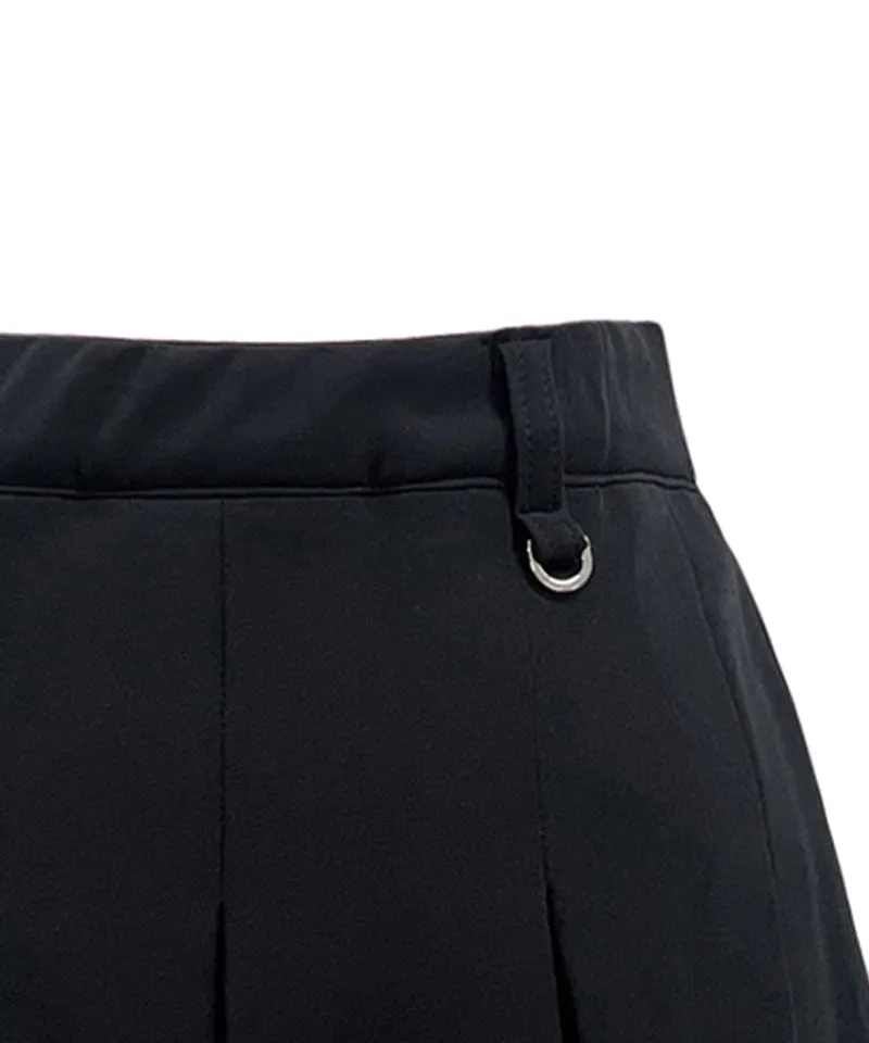 Q.C PLAY: Tapeline Pleated Back Banding Skirt - 3 colors