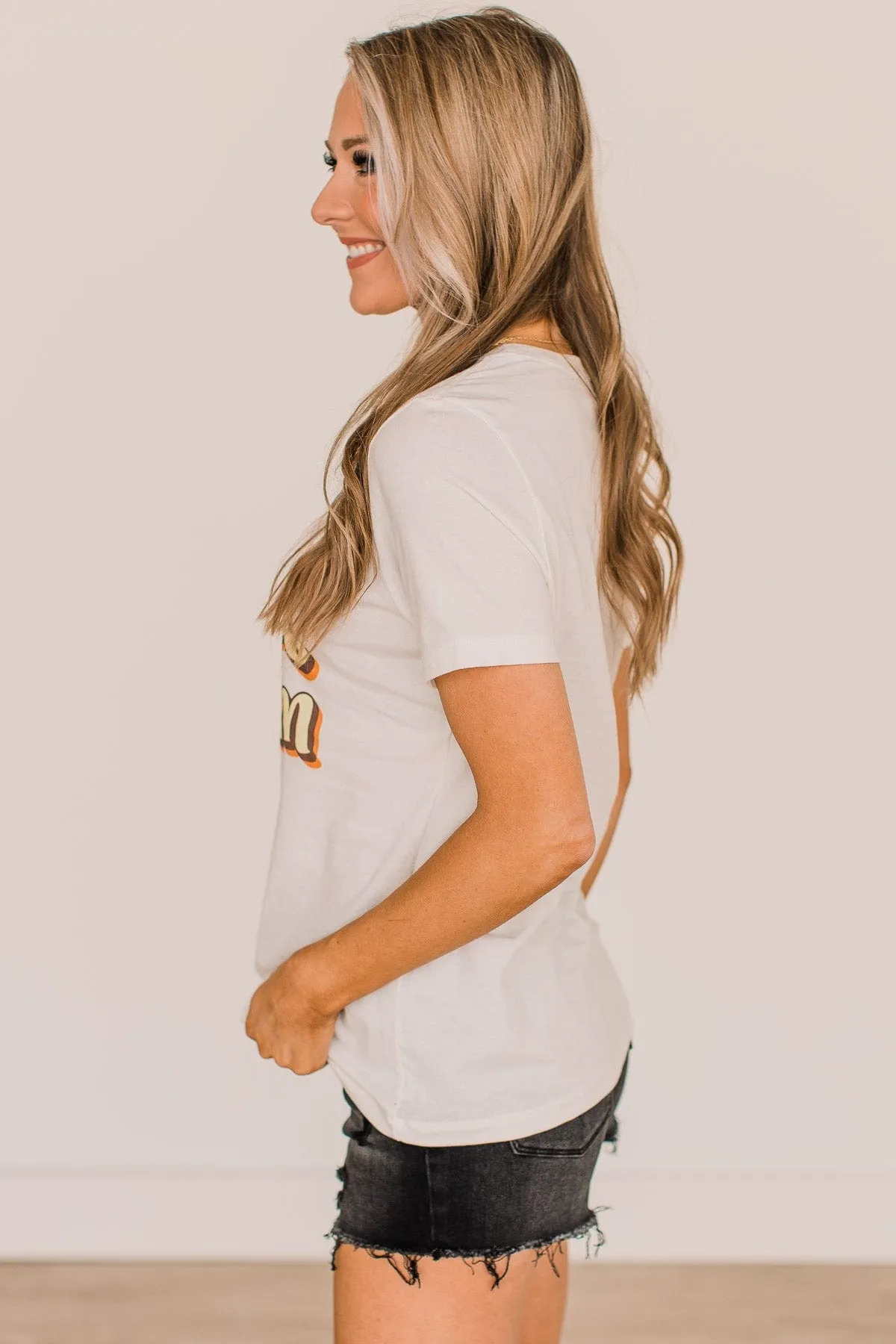 "Beach Bum" Graphic Tee- Cream