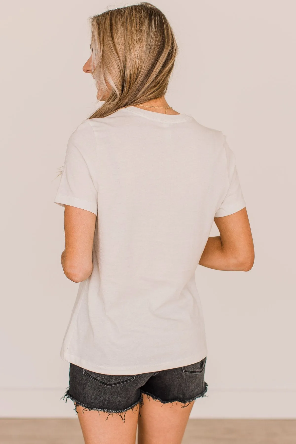 "Beach Bum" Graphic Tee- Cream