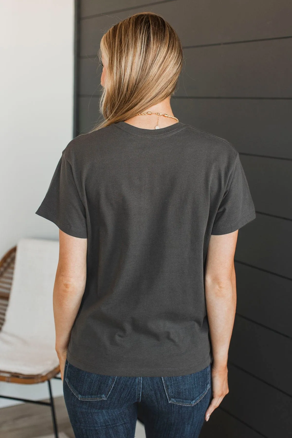 "Beautiful Disaster" Graphic Tee- Charcoal