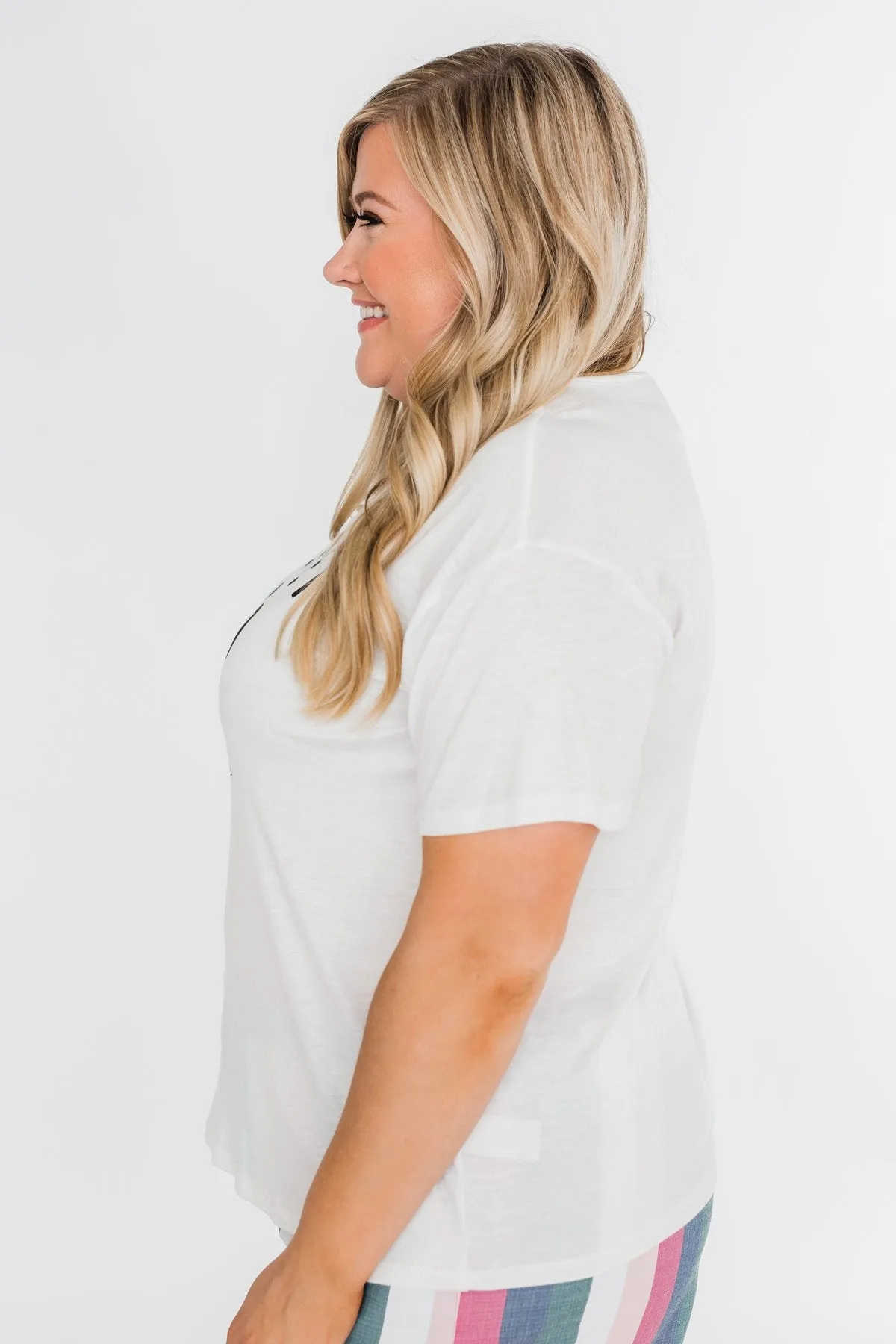 "Because I Said So" Graphic Short Sleeve Top- Ivory
