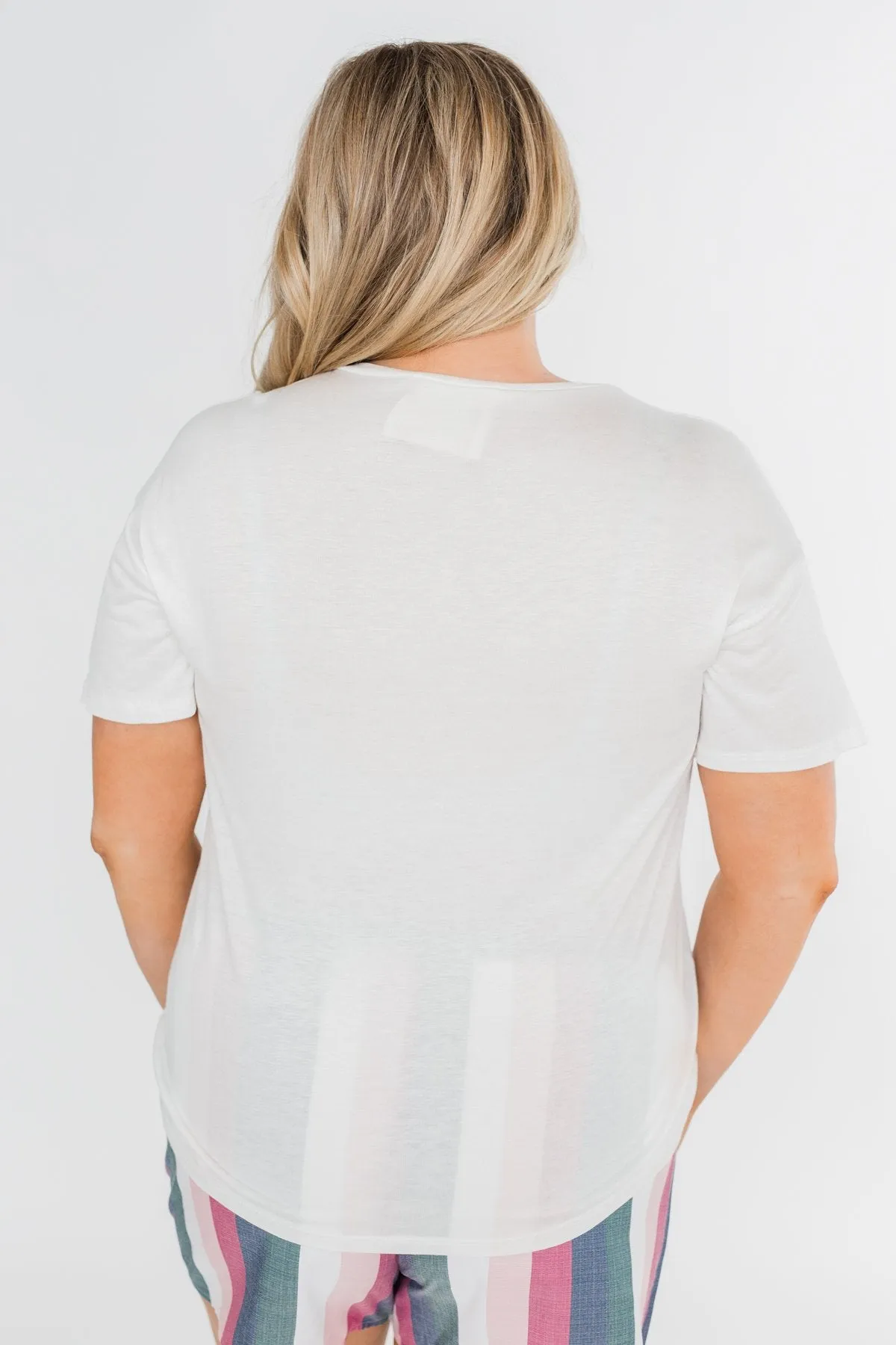 "Because I Said So" Graphic Short Sleeve Top- Ivory