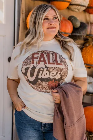 "Fall Vibes" Graphic Tee- Cream