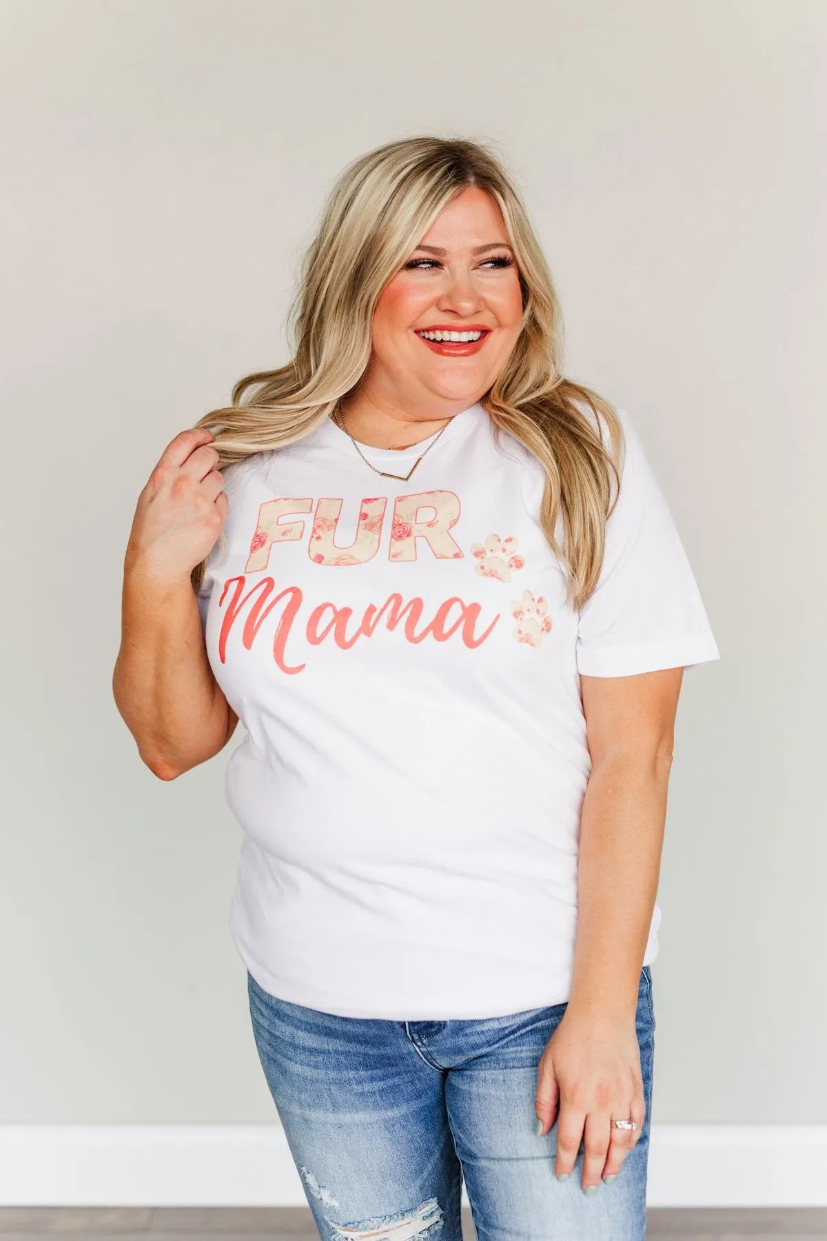 "Fur Mama" Graphic Tee- Ivory