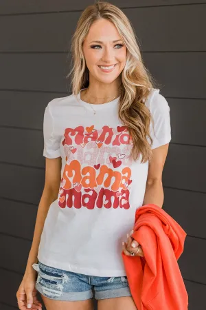 "Mama" Love Graphic Tee- White