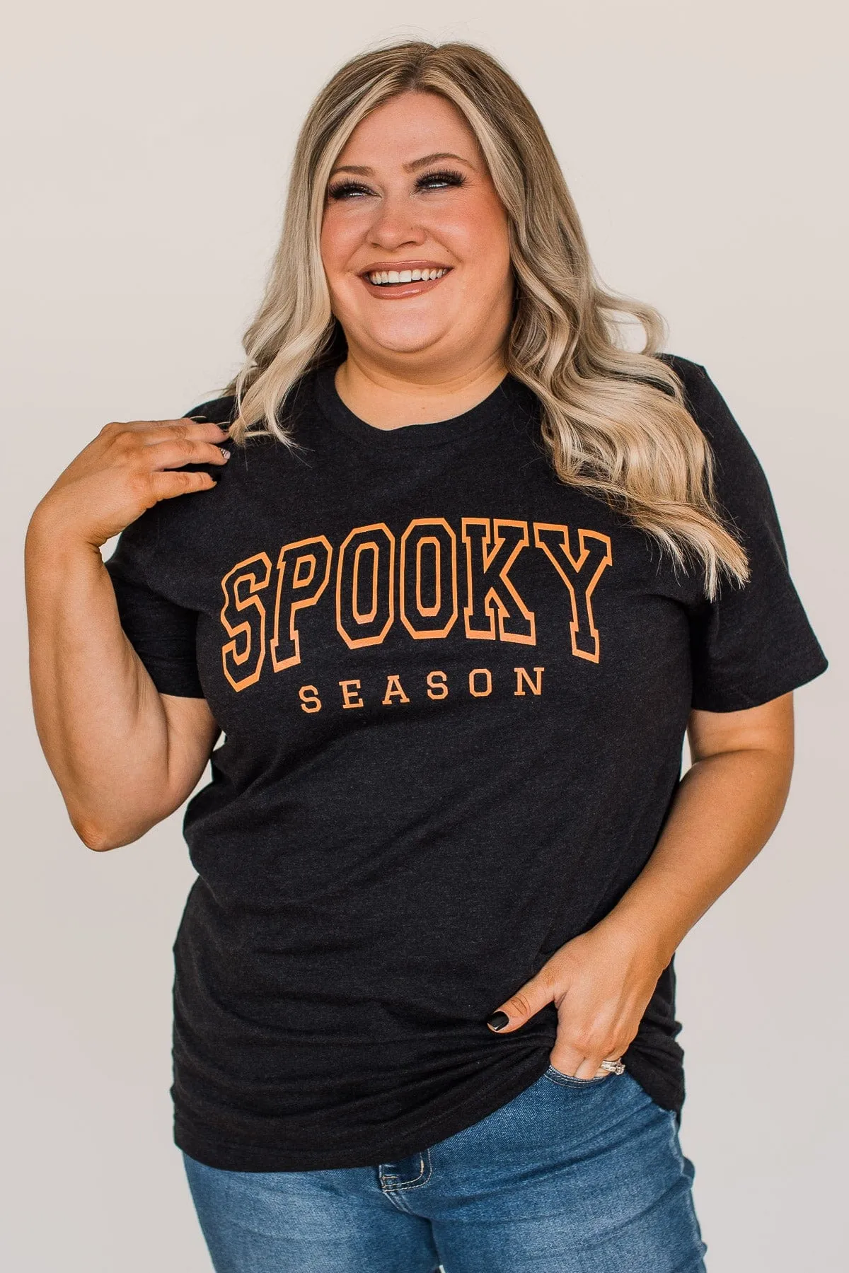 "Spooky Season" Graphic Tee- Black