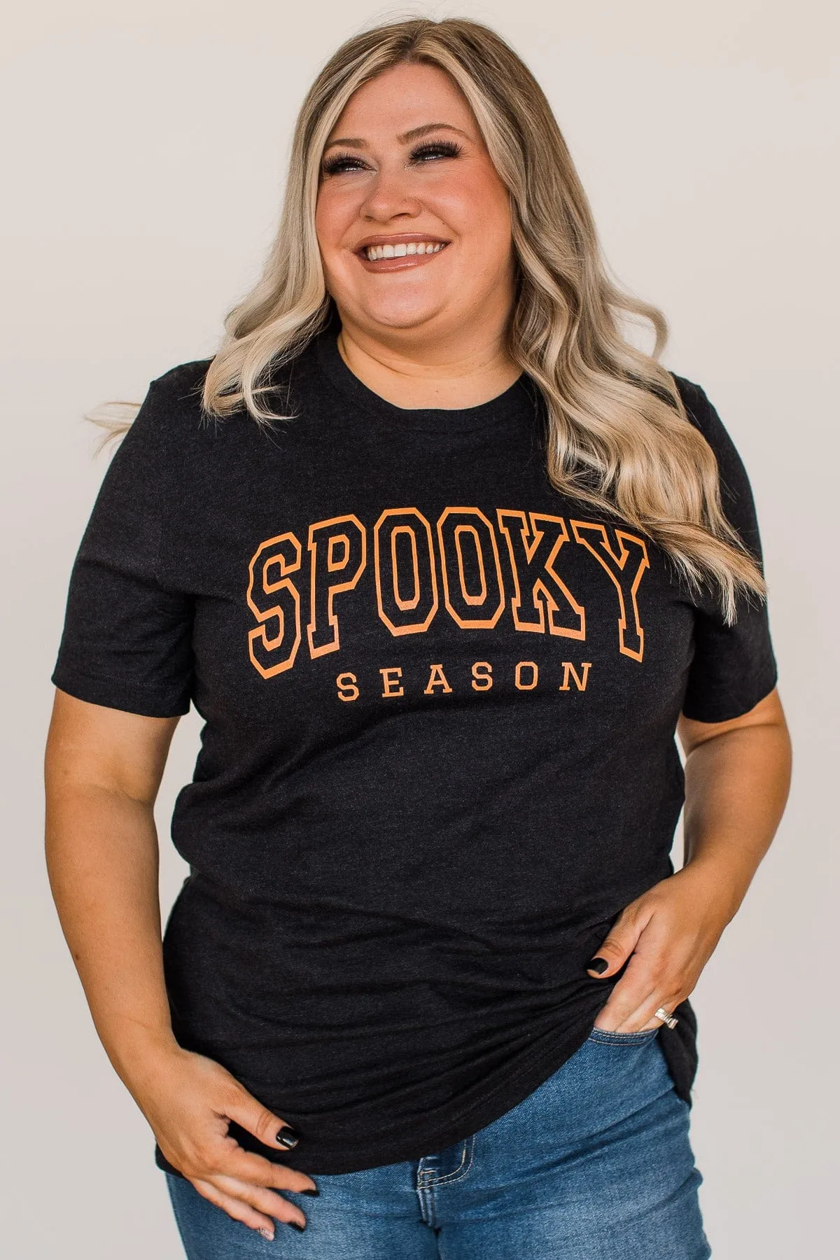 "Spooky Season" Graphic Tee- Black