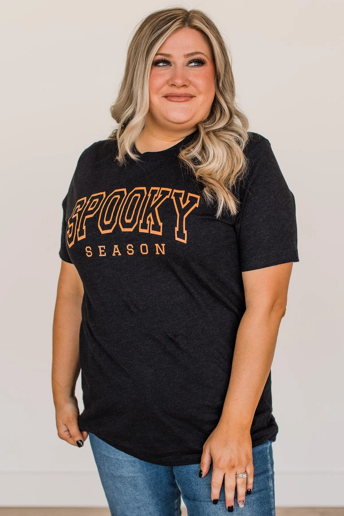 "Spooky Season" Graphic Tee- Black
