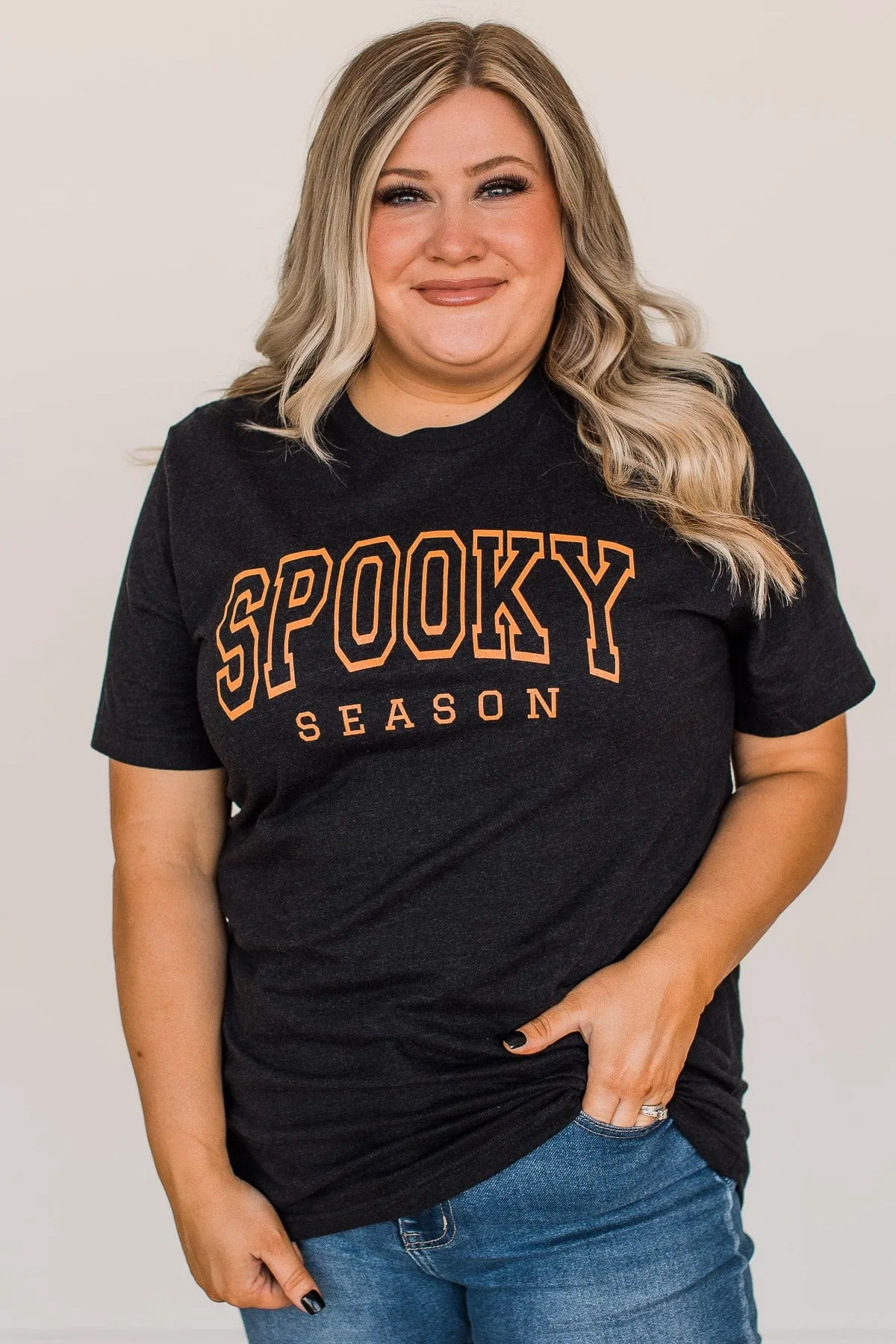 "Spooky Season" Graphic Tee- Black