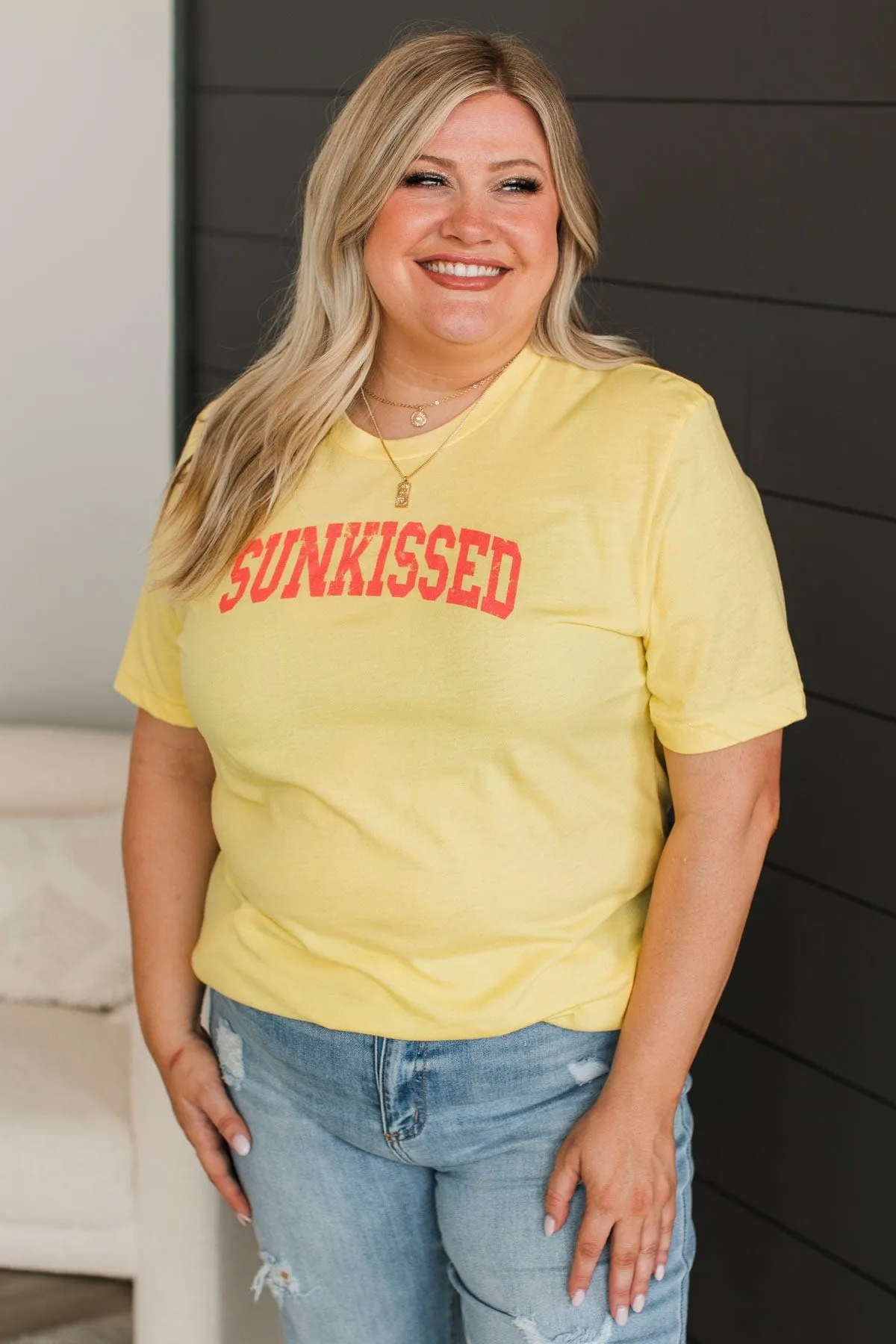 "Sunkissed" Graphic Tee- Yellow