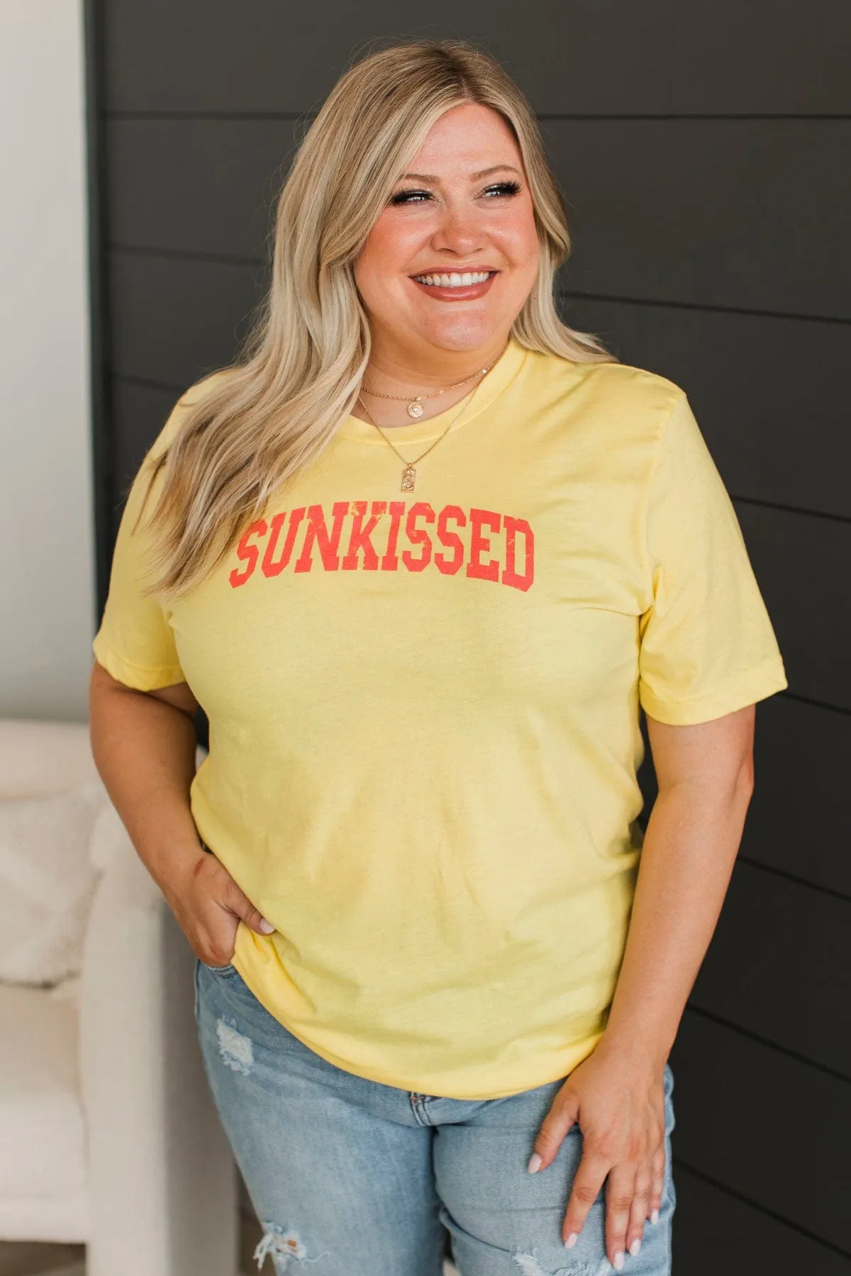 "Sunkissed" Graphic Tee- Yellow