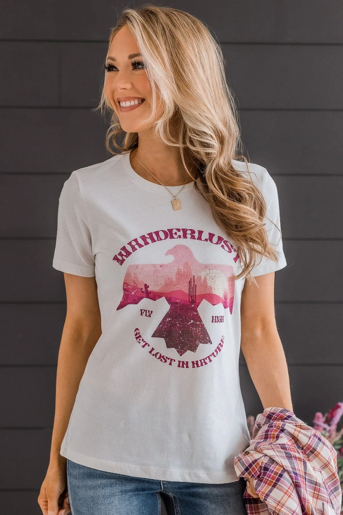 "Wanderlust" Graphic Tee- Cream