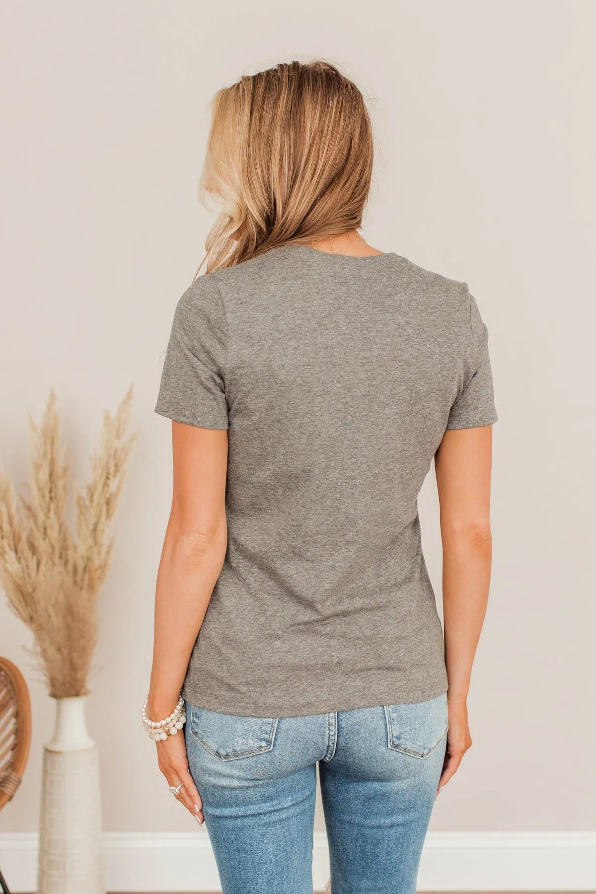 "Weekends. Coffee. & Dogs." Graphic Tee- Charcoal