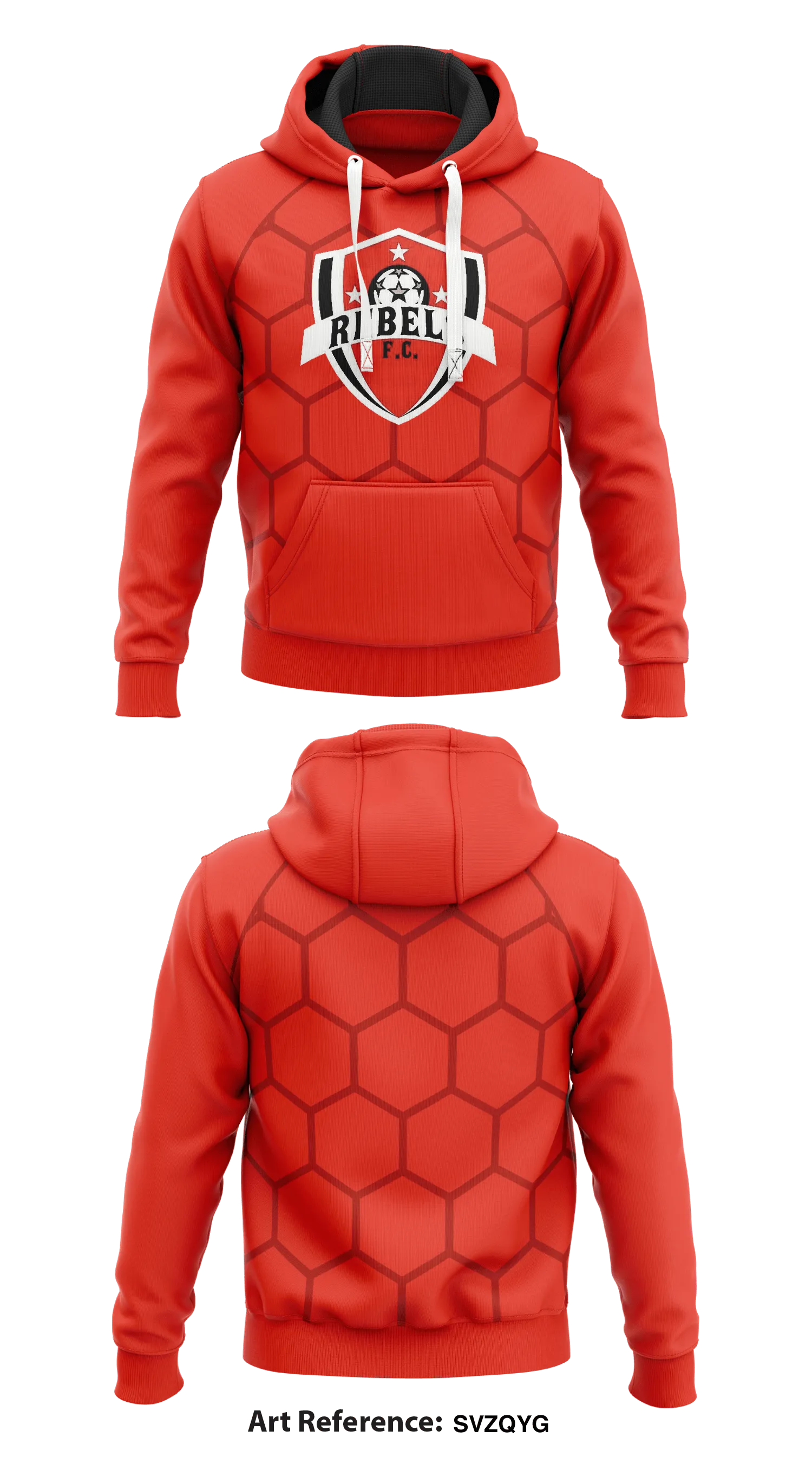 Rebels FC  Core Men's Hooded Performance Sweatshirt - svzQyg