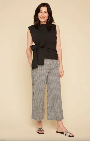Renuar Gingham Wide Leg Pant