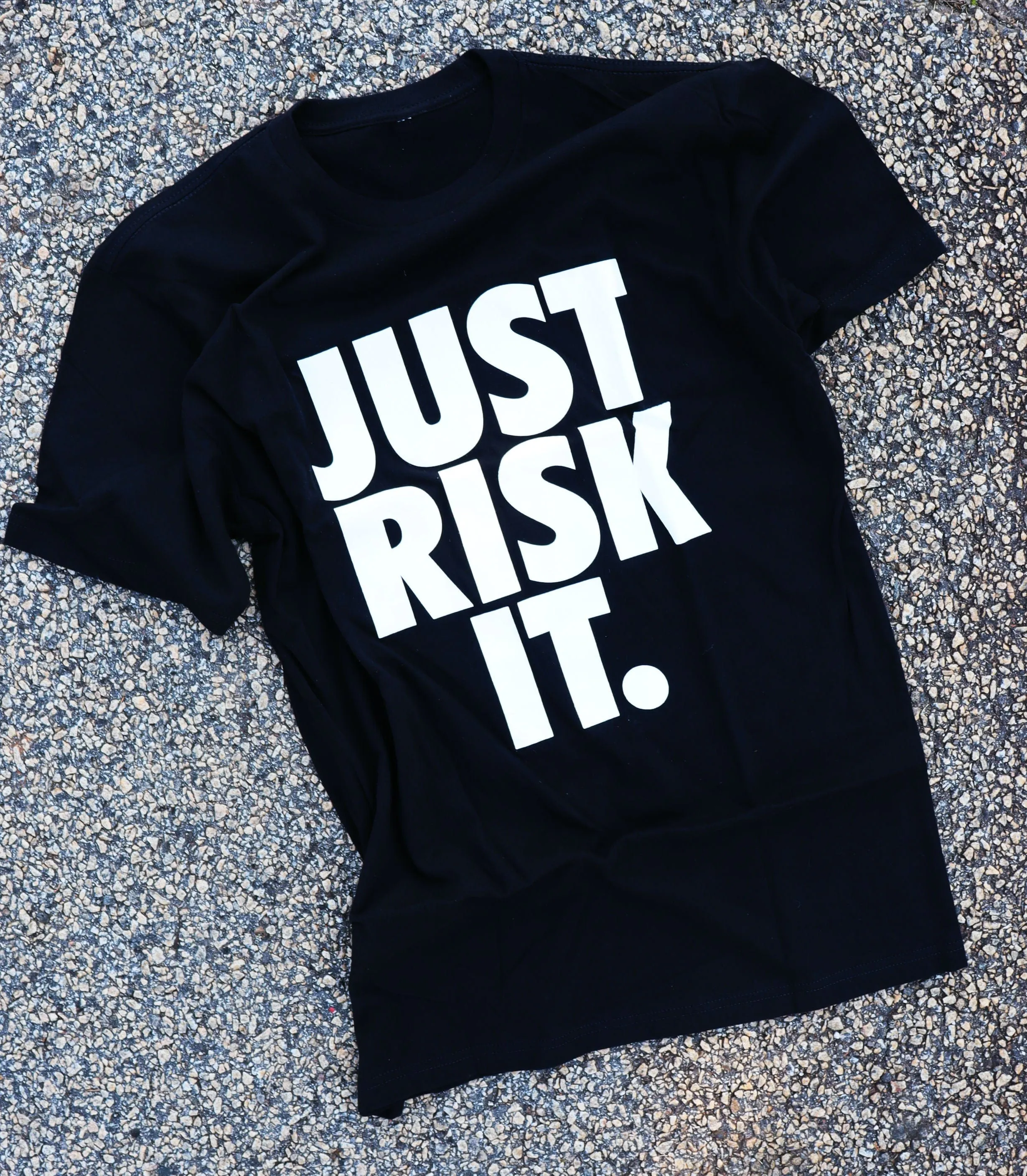 RISKY REWARDS “JUST RISK IT” COTTON TEE